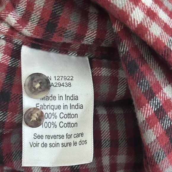 Mountain Khakis Heavy Duty Flannel Mens L Button Up Shirt Logo 100% Cotton - Picture 9 of 16